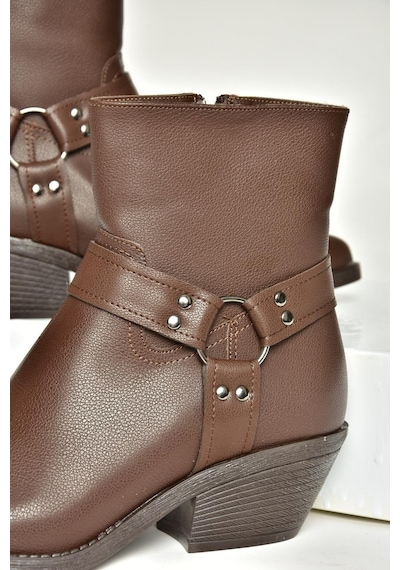 Fox Shoes T404400609 Kahverengi Kalın Topuklu Kadın Bot Kahverengi-suni Deri Kahverengi Fox Shoes T404400609 Kahverengi Kalın Topuklu Kadın Bot Kahverengi-suni Deri Kahverengi