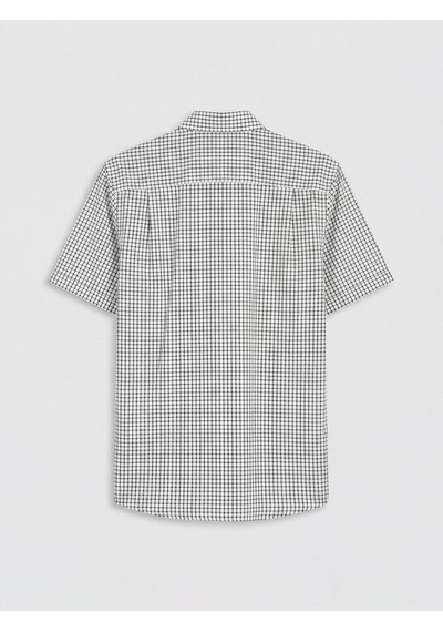 Lcwaıkıkı Classic Beyaz Regular Fit Ekose Poplin Erkek Gömlek