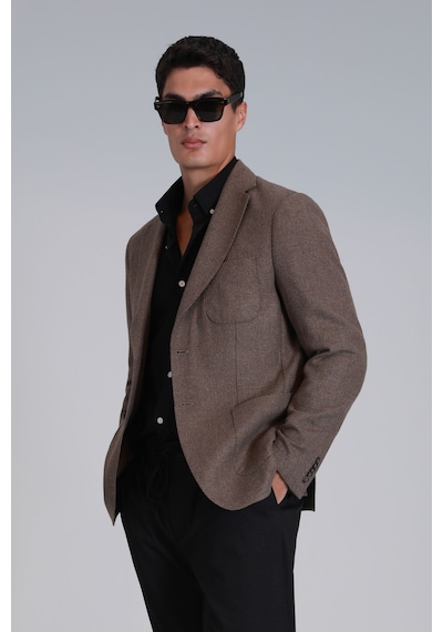 Lufian Daniel Spor Erkek Blazer Ceket Slim Fit Deve Tüyü Deve Tüyü 112140208100440 Deve Tüyü