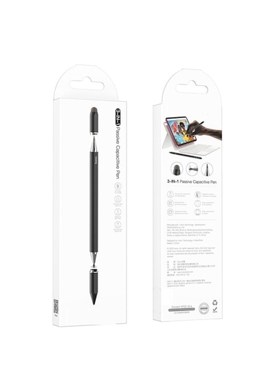 Dynamic Series 3in1 Capasitive Universal Dokunmatik Stylus Pen Kalem Füme