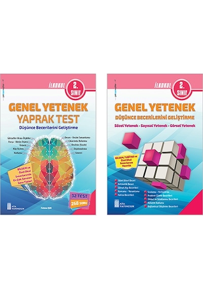 2. Sınıf Bilsem Genel Yetenek Yaprak Test+Genel Yetenek Düşünce Becerilerini Geliştirme