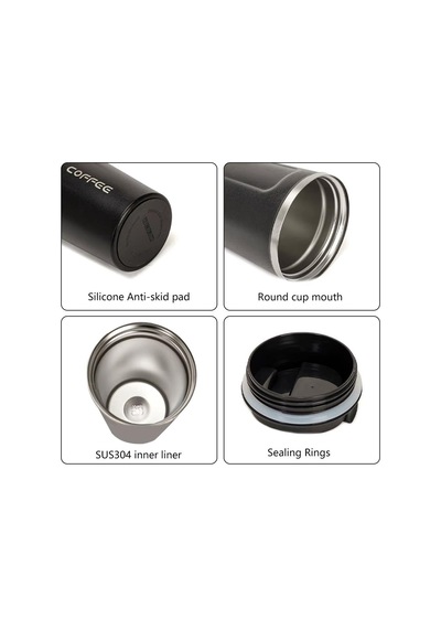 510ml Termos, Dokunmatik Derece Göstergeli Bardak Termos, Vakumlu Termos, Mug Termos, Çelik Termos Çok Renkli