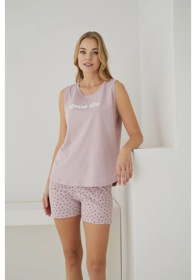 Pijamoni Kadın Süprem Kumaş Sıfır Kollu Şortlu Vizyon Pembe Pijama Takımı Vizyon Pembe Pijamoni Kadın Süprem Kumaş Sıfır Kollu Şortlu Vizyon Pembe Pijama Takımı Vizyon Pembe
