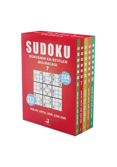 Sudoku Dünyanın En Sevilen Bulmacası 5 Kitap Set Diğer
