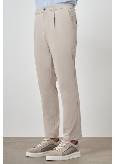 Morven Erkek Taş Trend Slim Fit Tam Lastik Pantolon 25ms003038870 Taş