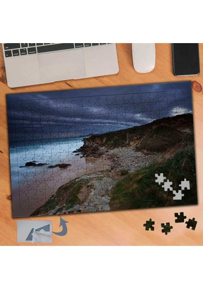 Deniz Kenarında Uçurum 240 Parça Puzzle Yapboz Tablo-730