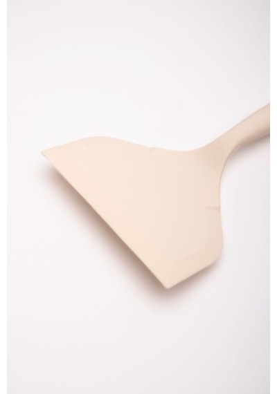 Emaylab Isıya Dayanıklı Silikon Spatula Geniş Yanmaz Yapışmaz Börek Ve Pasta Spatulası Krem