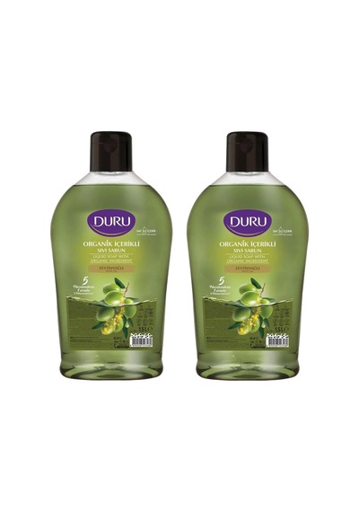 Organik İçerikli Zeytinyağlı Sıvı Sabun, 1500 Ml, 2'li Paket