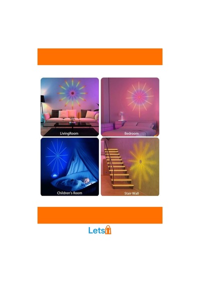 Rgb Şerit Led İç Mekan Palmiye Dekoratif Aydınlatma 1 Adet