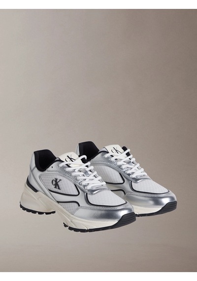 Calvin Klein Hike Runner Mesh Mix Kadın Gri Spor Ayakkabı Yw0yw02063-0ıx -12322 Gri