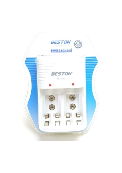 Beston Bst-C802 Universal 4'lü Pil Şarj Aleti Kalem-Ince-9 V