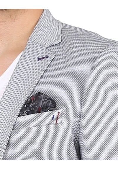 Sposo 5129 Dar Kalıp Yarım Astarlı Koyu Gri Erkek Blazer Ceket Koyu Gri
