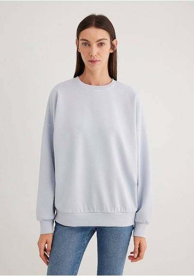 Mavi Kadın Oversize Sweatshırt Halogen Blue 168837-89201 Mavi