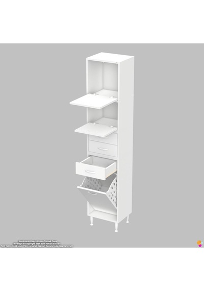 Modilayn Ediz Fırın Bölmeli 2 Kapaklı Sepetli Çekmeceli Çok Amaçlı Dolap - Mutfak Robotu Ve Kahve Köşesi 40 Cm Beyaz Modilayn Ediz Fırın Bölmeli 2 Kapaklı Sepetli Çekmeceli Çok Amaçlı Dolap - Mutfak Robotu Ve Kahve Köşesi 40 Cm Beyaz