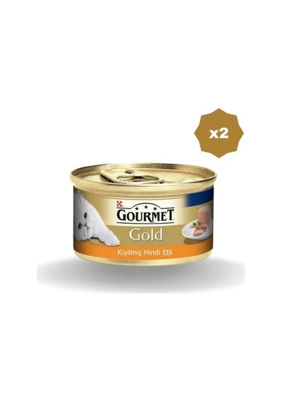 Felix Kedi Yaş Mama Gourment Gold Kıyılmış Hindili 85 Gr - 2 Adet