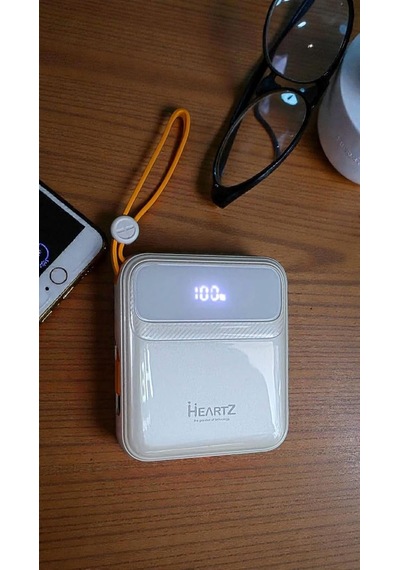 H26 10000 Mah Power Bank Pd 20w Ve Usb 22.5w Fast Hızlı Şarj Dahili Type C Ve Lightning Kablolu Dünya Standartları