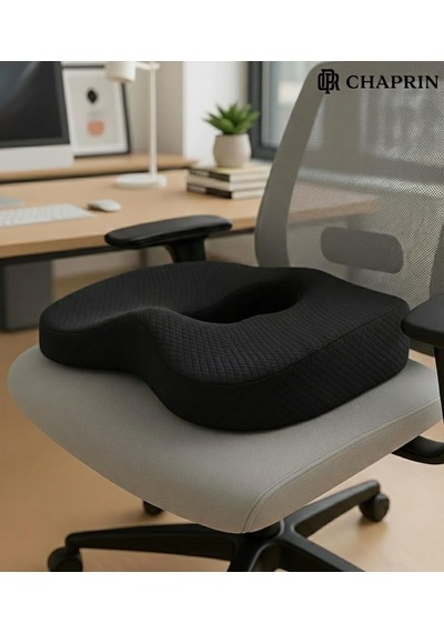Ortopedik Visco Oturma Minderi Ergonomik Oturma Simidi Siyah Çok Renkli