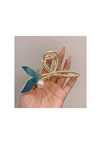 So Much Yeni Model Balık Kuyruğu İncili Metal Büyük Boy Gold Mandal Toka Gold - 614465472 Gold - 614465472 Gold