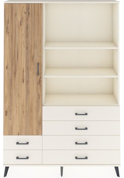 Arges Dolap 7 Raflı 6 Çekmeceli Tek Kapaklı 132x30x195 Aytaş... Aytaşı Arges Dolap 7 Raflı 6 Çekmeceli Tek Kapaklı 132x30x195 Aytaş... Aytaşı