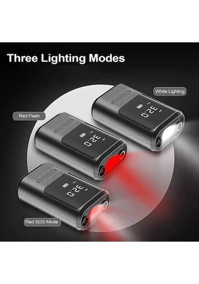 Kablosuz Oto Araç Mini 4000mah 150 Psı Işıklı Oto Hava Kompresörü