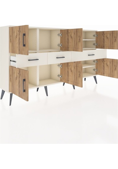 Arges Konsol 5 Raflı 3 Çekmeceli 8 Kapaklı 176x30x99 Aytaşı-çam/aytaşı Atlas Çam/aytası - Aytası Arges Konsol 5 Raflı 3 Çekmeceli 8 Kapaklı 176x30x99 Aytaşı-çam/aytaşı Atlas Çam/aytası - Aytası