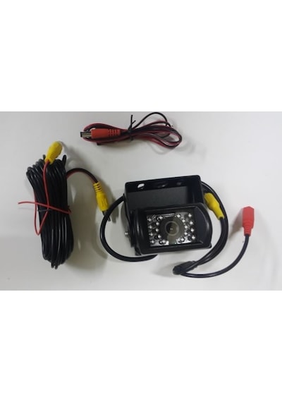 Ticari Araç Geri Görüş Kamerası 12V/24V 18 Adet Led Aydınlatmalı