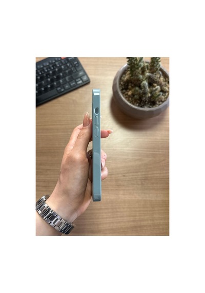 İphone 13 Animasyonlu Stylus Silikon Kılıf Siyah