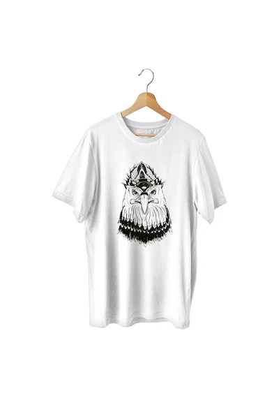 Bluu Eagle Spor T-Shirt Bisiklet Yaka