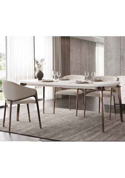 Milas Mdf Yemek Masası+6 Sandalye Aytaşı