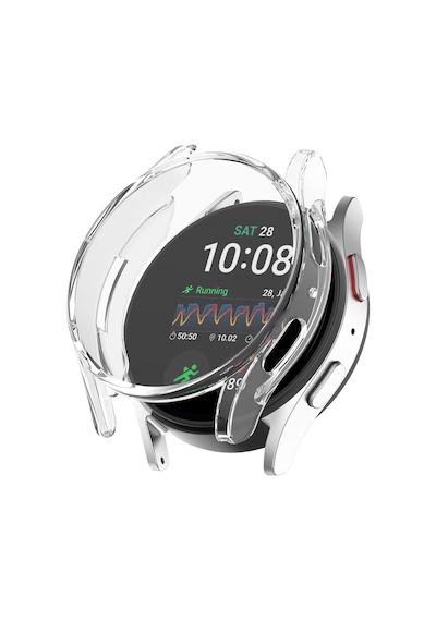 Samsung Galaxy Uyumlu Watch 7 40mm Kasa Ekran Koruyucu 360 Tam Koruma Kılıf Kapak