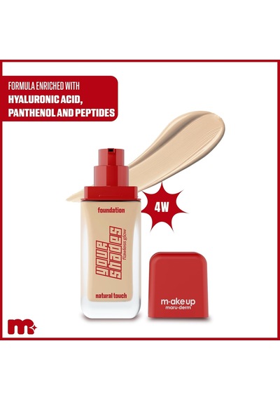 Make Up Maruderm Pürüzsüz Görünüm Sağlayan Yarı Mat Bitişli Uzun Süre Kalıcı Fondöten 4w 30 Ml Çok Renkli