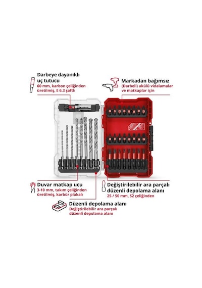 Einhell Beton Matkap Uç Seti 33 Parça M-box Kutu - 49108753