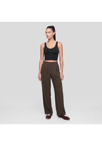 Qua Home Amara Kadın Wide Leg Pantolon Kahverengi Çok Renkli