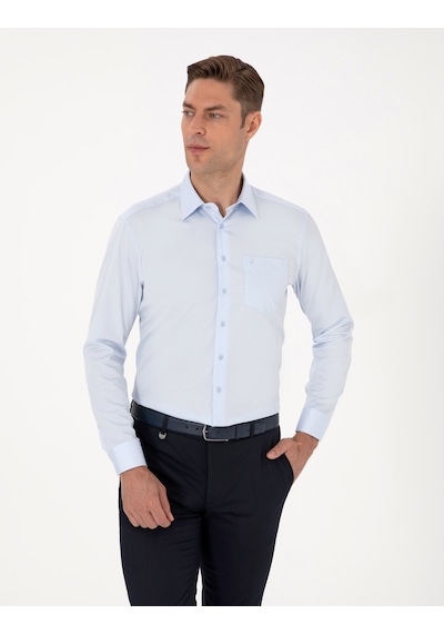 Pierre Cardin Erkek Açık Mavi Gömlek Basic 50313177-vr003 Açık Mavi