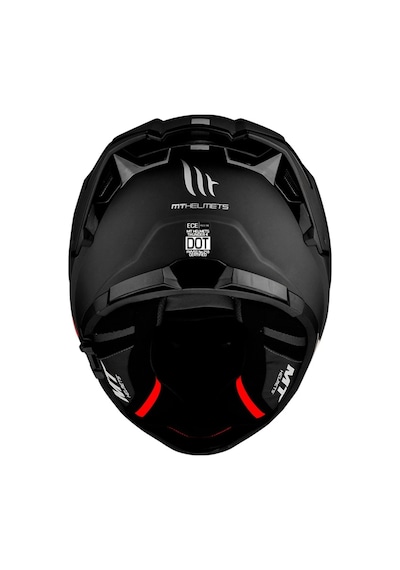MT Thunder 4SV Solid A1 Şeffaf Vizörlü Kask Mat Siyah
