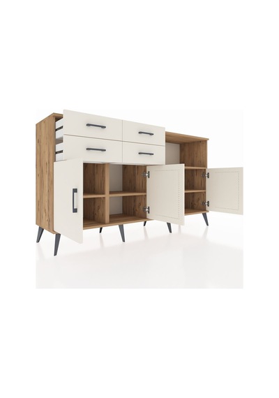 Hyperion Konsol 4 Raflı 4 Çekmeceli 4 Kapaklı 176x44x99 Çam-aytaş Çam-aytaşı Hyperion Konsol 4 Raflı 4 Çekmeceli 4 Kapaklı 176x44x99 Çam-aytaş Çam-aytaşı