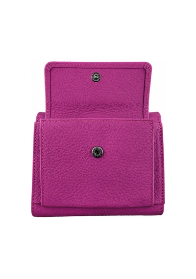 Alphaclub Bag Kadın Hakiki Deri Pembe Renk Çıtçıtlı Kartlık Ve Cüzdan