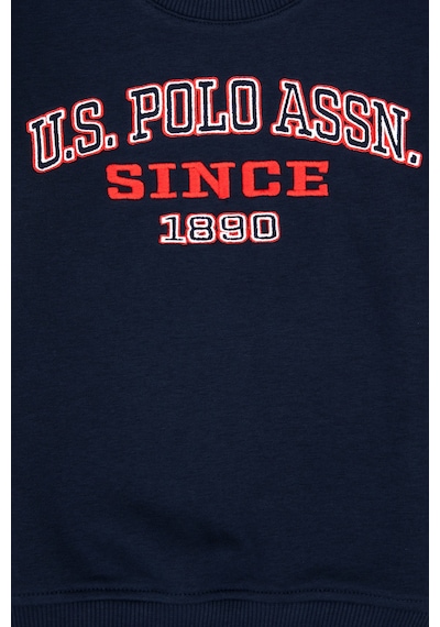 U.S. Polo Assn. Erkek Çocuk Açık Lacivert Bisiklet Yaka Sweatshirt 50313843-VR059