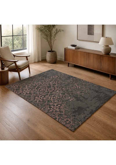 Kartela Halı Vera Halı Kaymaz Taban Makinede Yıkanabilir Halı Gül Kurusu - 180 X 270 Cm