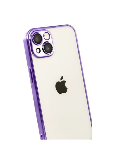 Newface Apple İphone 15 Razer Lensli Silikon - Mor