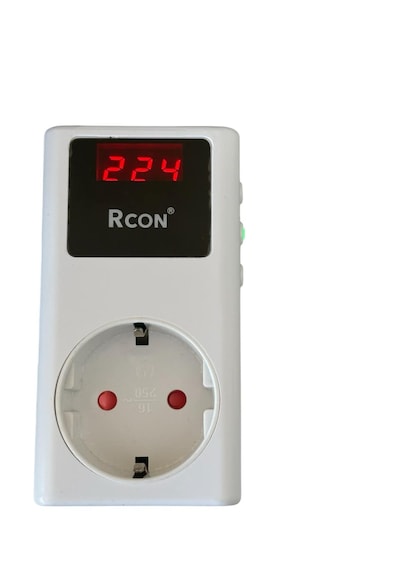 Akım Korumalı Priz Rcon Rcv02 Tekli Ayarlanabilir