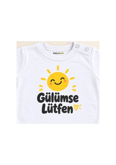 Babylimon Gülümse Lütfen Beyaz Kısa Kollu Çıtçıtlı Bebek Zıbını Beyaz - Gülümse Lütfen - 928161960 Beyaz - Gülümse Lütfen Babylimon Gülümse Lütfen Beyaz Kısa Kollu Çıtçıtlı Bebek Zıbını Beyaz - Gülümse Lütfen - 928161960 Beyaz - Gülümse Lütfen