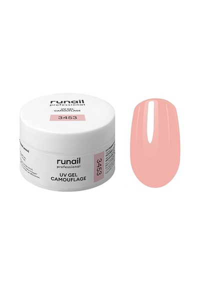 Runail Professional Protez Tırnak Jeli Uv Gel Camouflage Tatlı Pembe 15gr. 3453