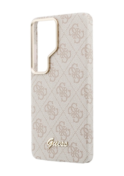 Galaxy Uyumlu S26 Ultra Kılıf Guess Lisanslı M-safe Uyumlu Script Yazı Logolu 4g Desenli Kapak Pembe Pembe