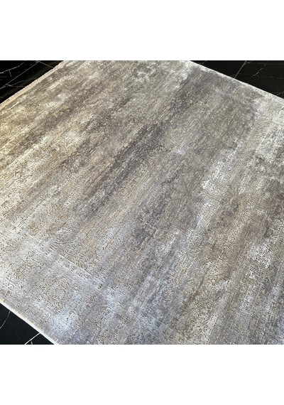 Elexus Halı Diamond 3848 Krem Gri Modern Salon Halısı Krem Gri