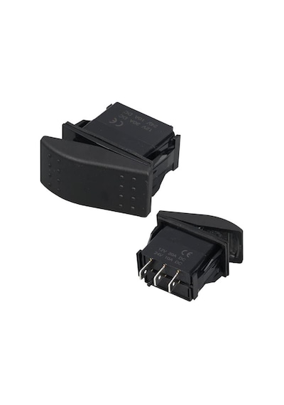 Powermaster Sembolsüz Işıksız Yaylı 3 Pinli On-off 12-24v Marin Switch