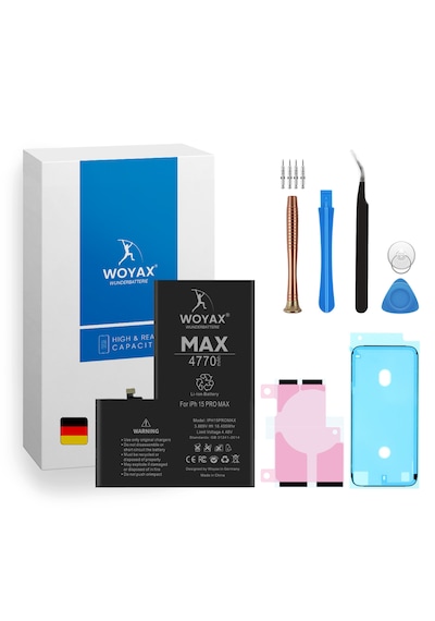 Woyax Apple Uyumlu iPhone 15 Pro Max  Premium Batarya 4770 Mah Yüksek Ka