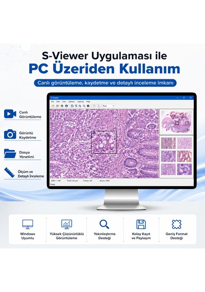Kenly 2000x Büyütmeli Hd Dijital Biyolojik Mikroskop Seti, Monoküler, Led Işıklı, Öğrenci Ve Yetişkinler İçin Eğitici Bilim Ve İnceleme Kiti