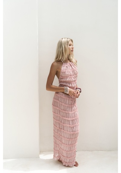 Mai Collection Mai Studios Co. Sofi Transparan Pembe Crop Etek Takım Pembe