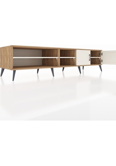 Kronos Tv Ünitesi 3 Raflı 2 Kapaklı 220x59x51 Çam-aytaşı Aytası/aytası - Atlas Çam Kronos Tv Ünitesi 3 Raflı 2 Kapaklı 220x59x51 Çam-aytaşı Aytası/aytası - Atlas Çam